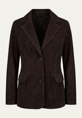Suede blazer