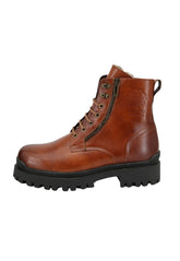 Lambskin Men's Street Shoes Model 378a Brown