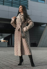 Lambskin Coat Alisa - Beige