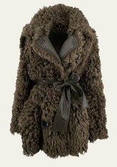 Reversible Lambskin Jacket Curly Felicite - Olive