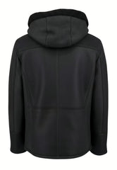 Jacke Levin Schwarz – Curly Lammfell im urban-lässigen Look