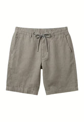 Sand Grey Linen Shorts in pure linen – light and timeless
