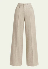 Women's Beige Trousers – Relaxed Fit