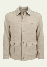 Men's Linen Blend Jacket Off-white – Elegant & Airy