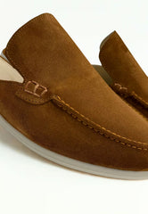 Men's Leather Loafers Whiskey HOL51