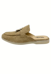 Men's Beige Loafers with Tassel Detail (HOL70)
