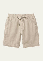 Linen shorts in beige made of 100% linen – relaxed, airy, timeless