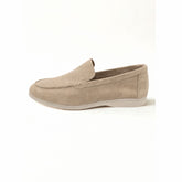 Men's Loafers in Beige Calf Suede (HOL60)