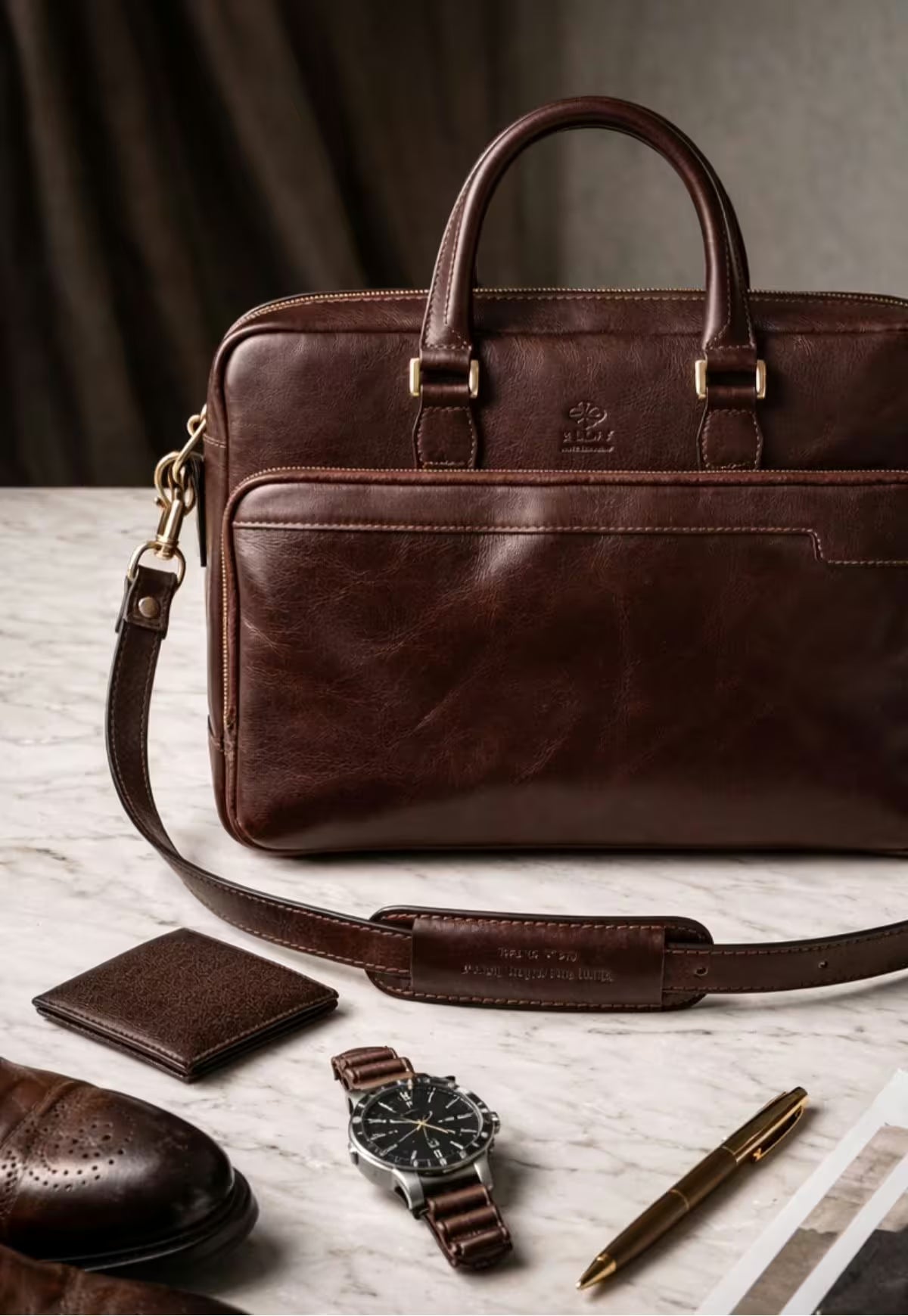 Briefcase Laptop Bag Model Mantova – Exclusive Leather Business Bag