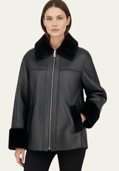 Shearling Lammfelljacke – Schlichte Eleganz mit Charakter