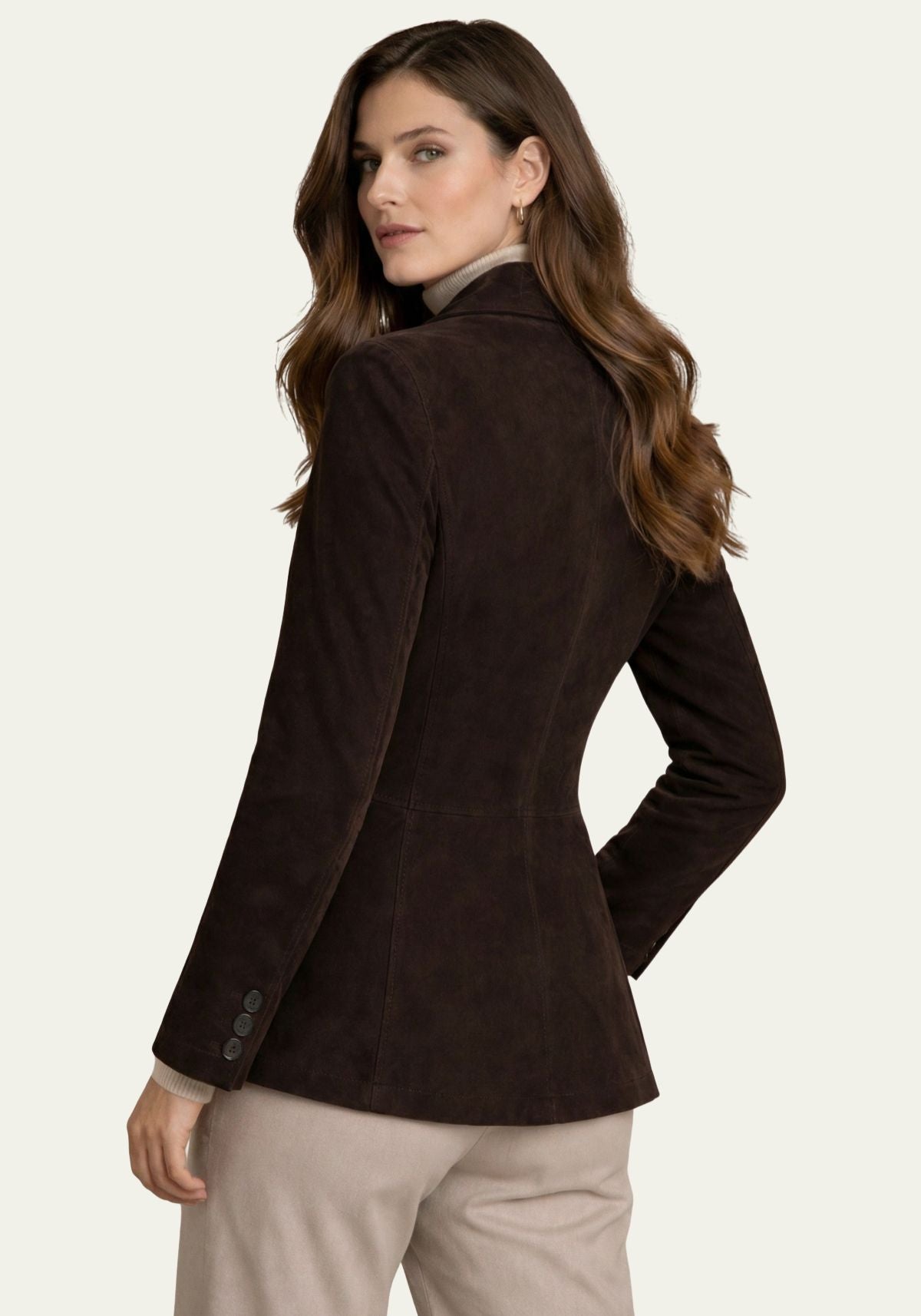 Suede blazer