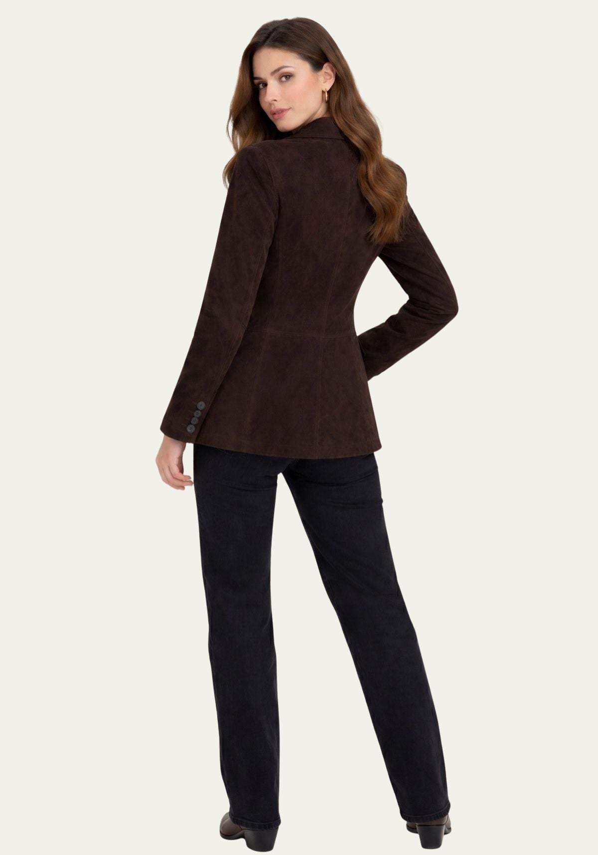 Suede blazer