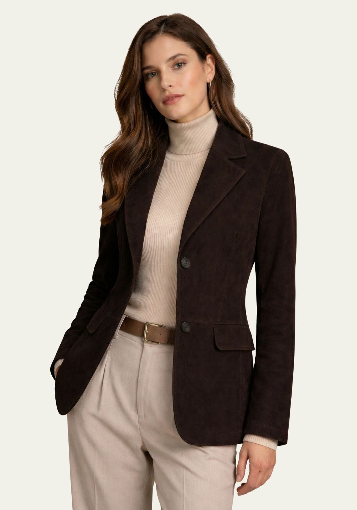 Suede blazer