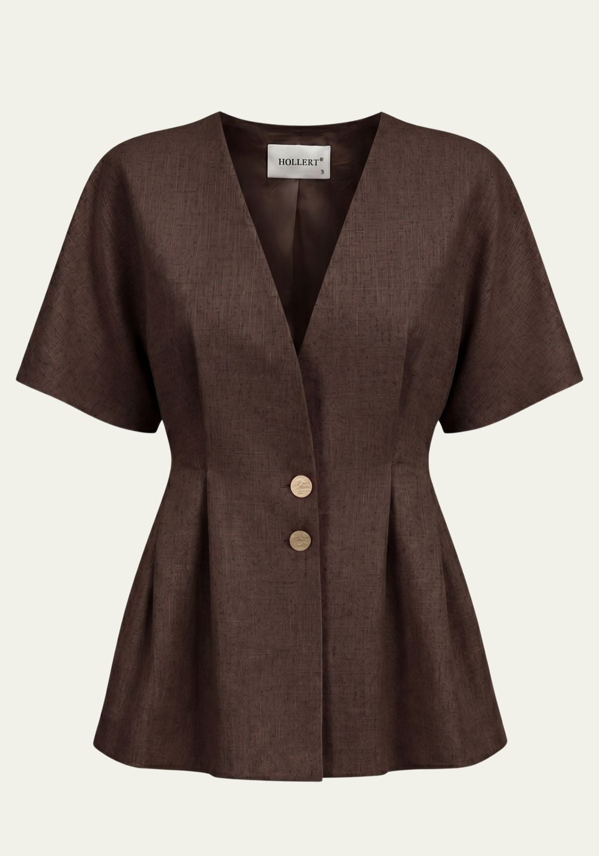 Women's Shirt & Women's Pants Brown Blazer & Palazzo Pants