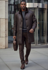 Men's Lambskin Coat Antonio Brown