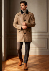 Men's Lambskin Coat Antonio Camel