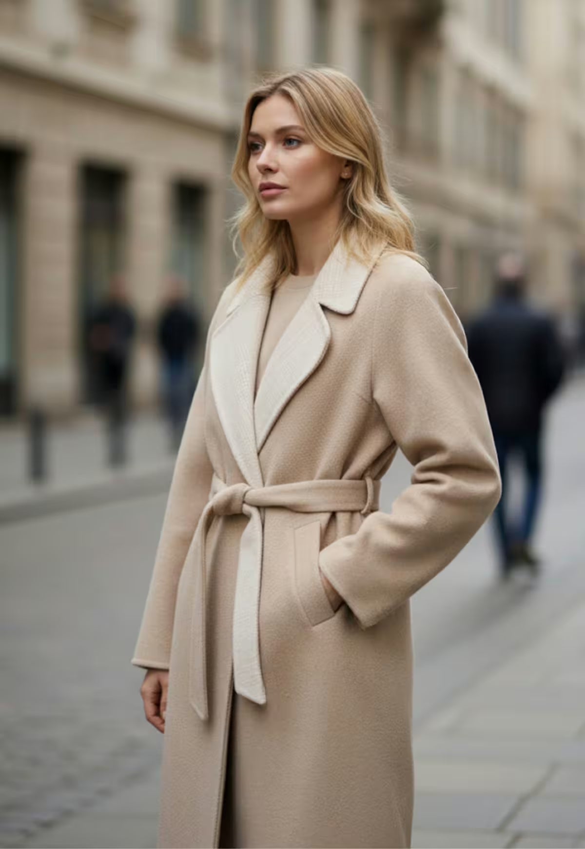 Coat made of wool and alpaca - Isadora