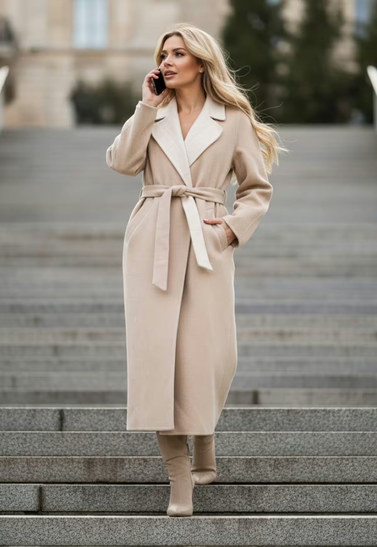 Coat made of wool and alpaca - Isadora