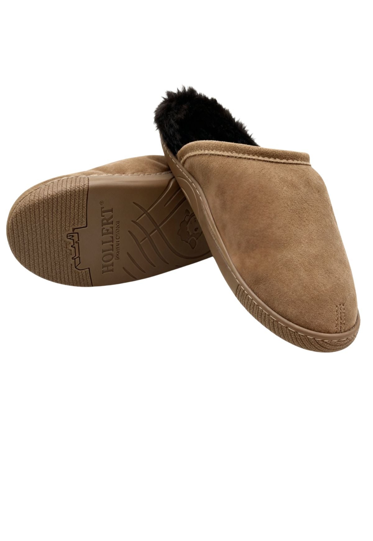 Men's Lambskin Slippers made of Suede – Merino Comfort & Non-slip Sole