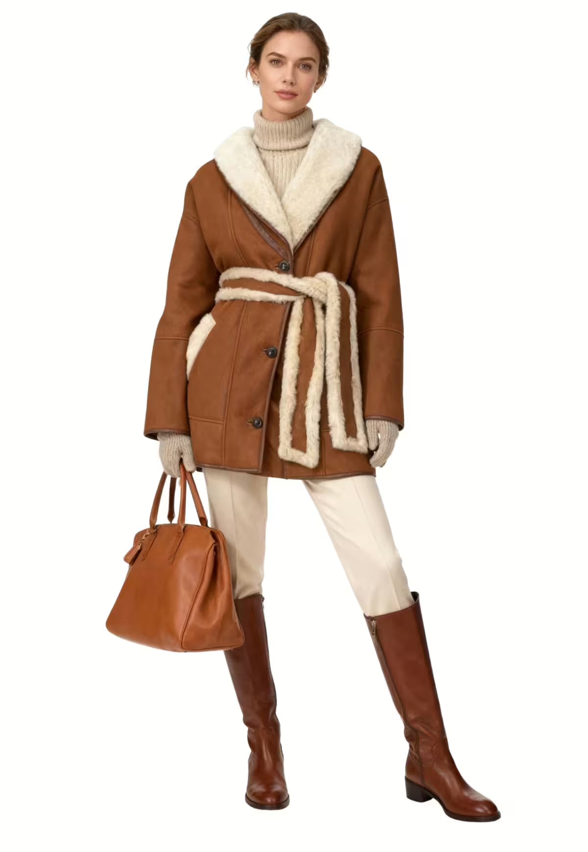 Shearling Lambskin Jacket - Soft Contours, Strong Presence