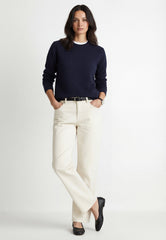 Unisex Cashmere Sweater Dark Navy - Premium Wool Sweater