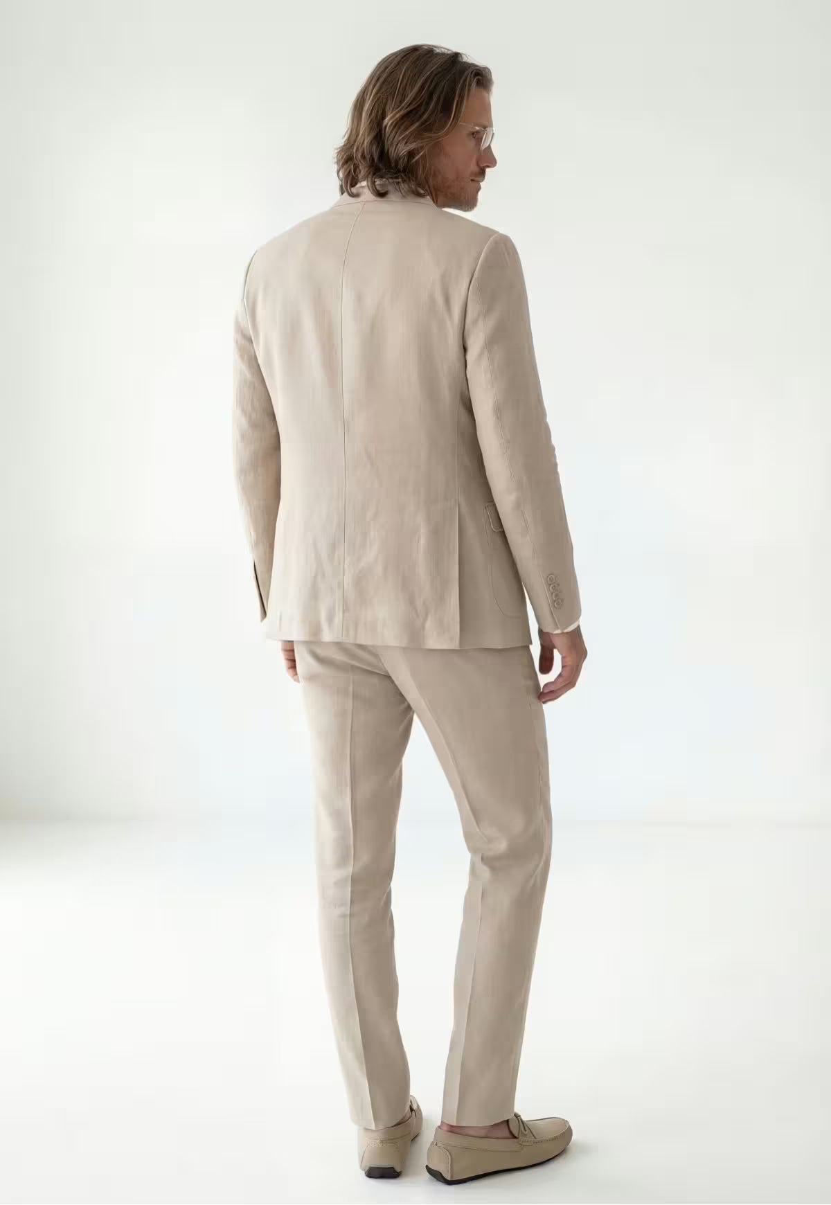 Linen Blazer in Soft Beige Made of Pure Linen – Natural Elegance