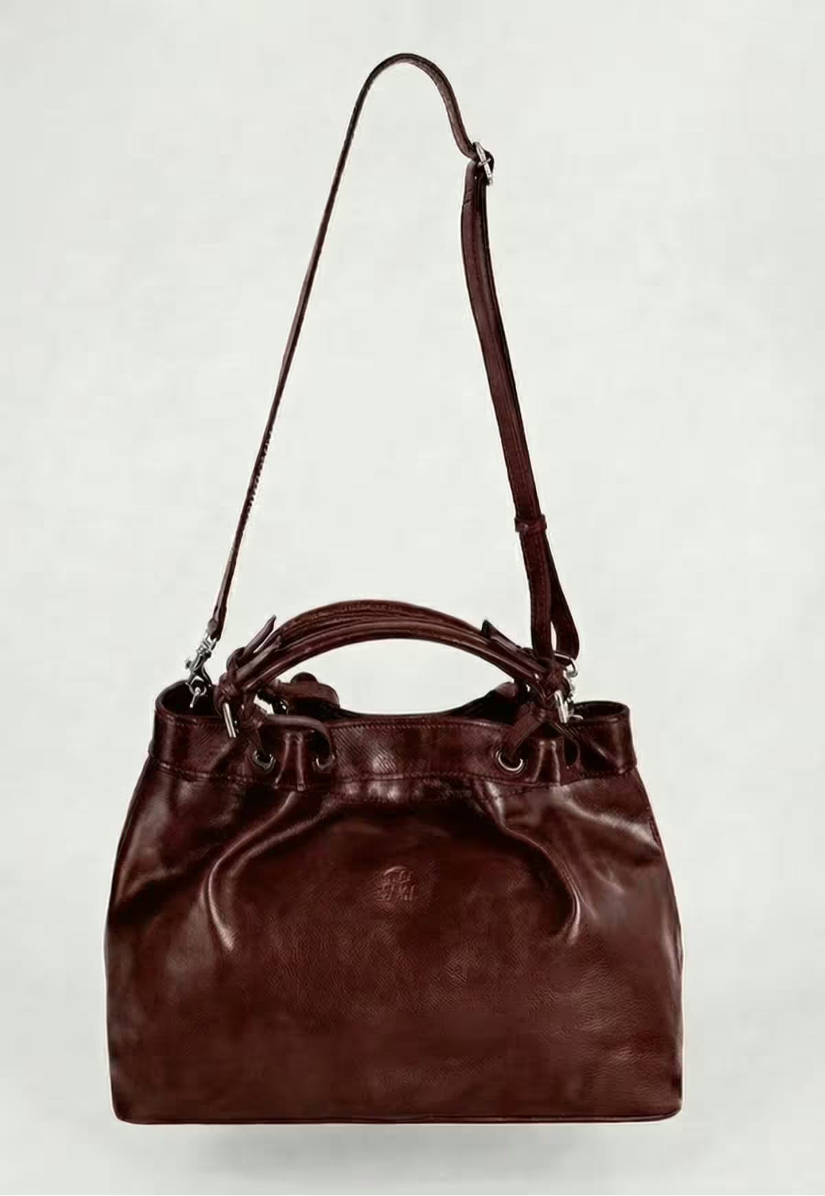 Luxury Leather Tote Handbag - The Icon Brown