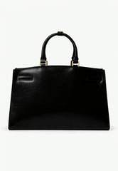 Elegant Leather Hobo Bag - Noravia Black