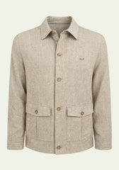 Men's Linen Blend Jacket Off-white – Elegant & Airy
