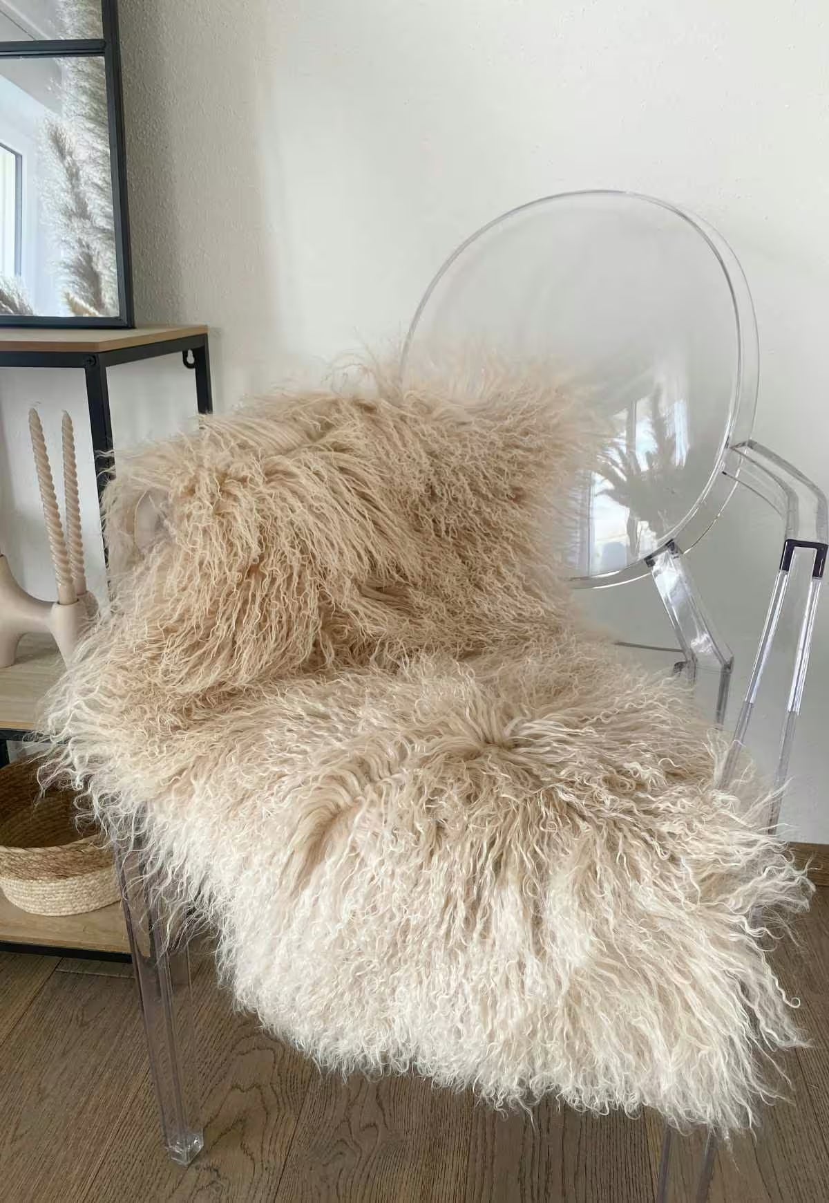 Tibetan Lambskin Beige – Original Tibetan Lambskin