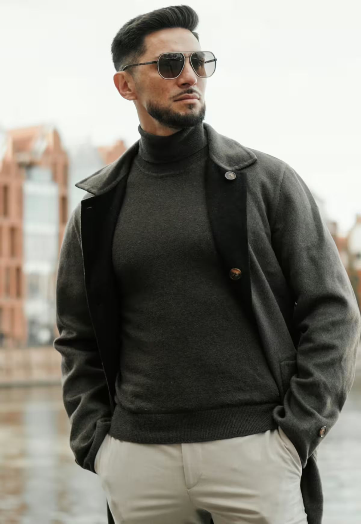 Luxus-Wendemantel Eduardo | Kaschmir & Wolle